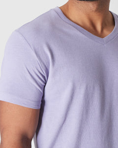 True ClassicHeather Dark Orchid V-Neck Tee