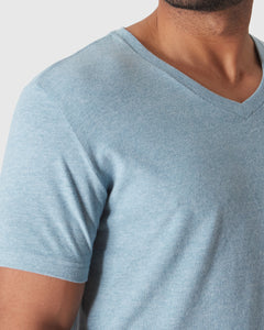 True ClassicHeather Sapphire V-Neck Tee