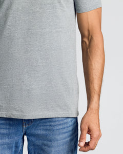 True ClassicHeather Gray V-Neck Tee