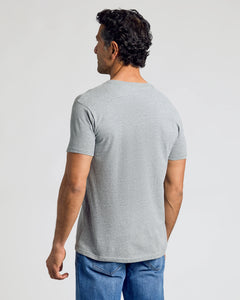 True ClassicHeather Gray V-Neck Tee