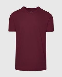 True ClassicMahogany V-Neck Tee