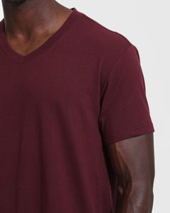 True ClassicMahogany V-Neck Tee