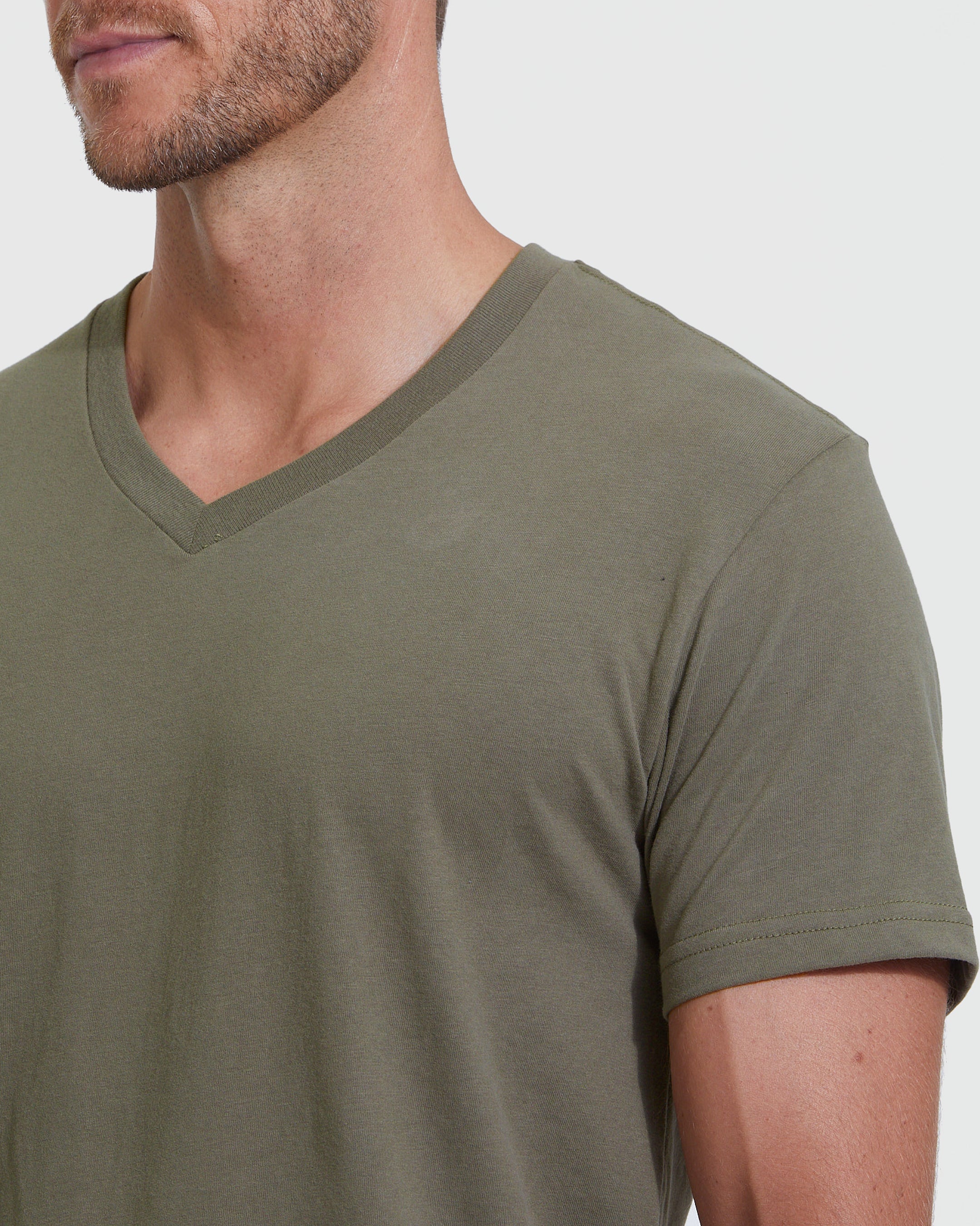 Army v 2025 neck t shirt