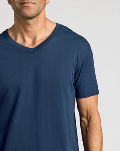 True ClassicNavy V-Neck Tee