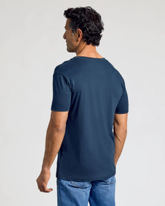 True ClassicNavy V-Neck Tee