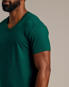 True ClassicViridian V-Neck Tee