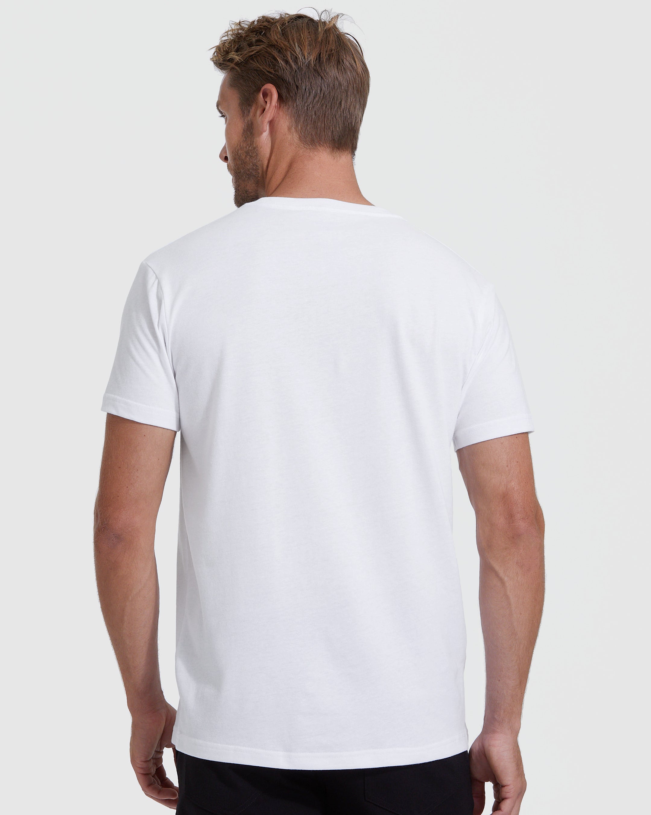 White V-Neck T-Shirt