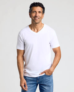 True ClassicWhite V-Neck Tee