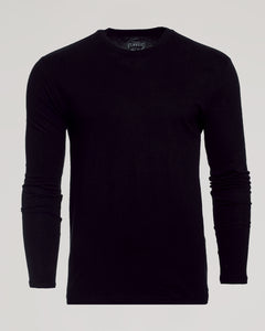 True ClassicBlack Long Sleeve Crew Neck Tee