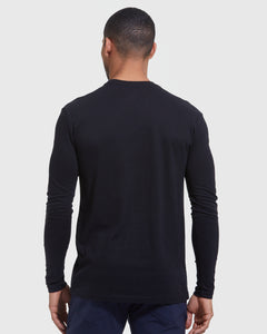 True ClassicLongsleeve mit Rundhalsausschnitt in Schwarz (3er-Pack)