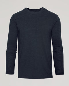 True ClassicCharcoal Heather Gray Long Sleeve Crew Neck Tee