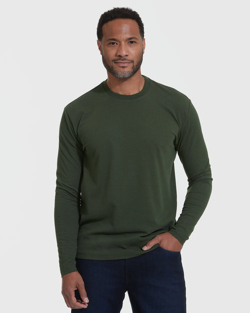 Earth Hues Long Sleeve Crew 3-Pack