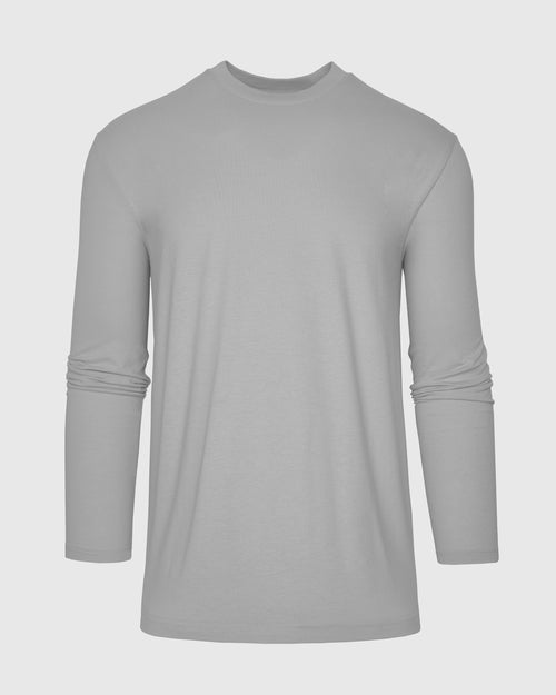 Glacier Gray Long Sleeve Crew Neck