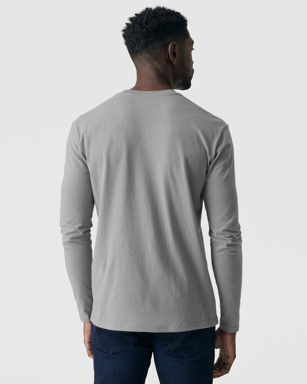 Glacier Gray Long Sleeve Crew Neck