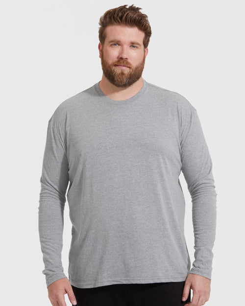 Heather Gray Crew Neck Long Sleeve