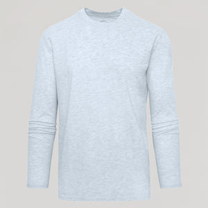 True ClassicLight Heather Gray Long Sleeve Crew Neck Tee