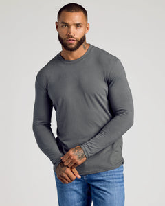 True ClassicCarbon Long Sleeve Crew Neck Tee