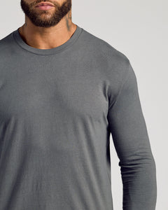 True ClassicCarbon Long Sleeve Crew Neck Tee