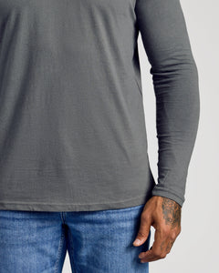 True ClassicCarbon Long Sleeve Crew Neck Tee