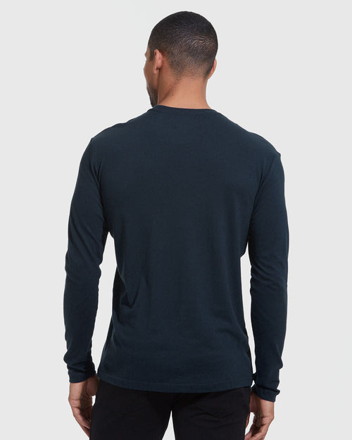 Blue and Gray Long Sleeve Crew 3-Pack