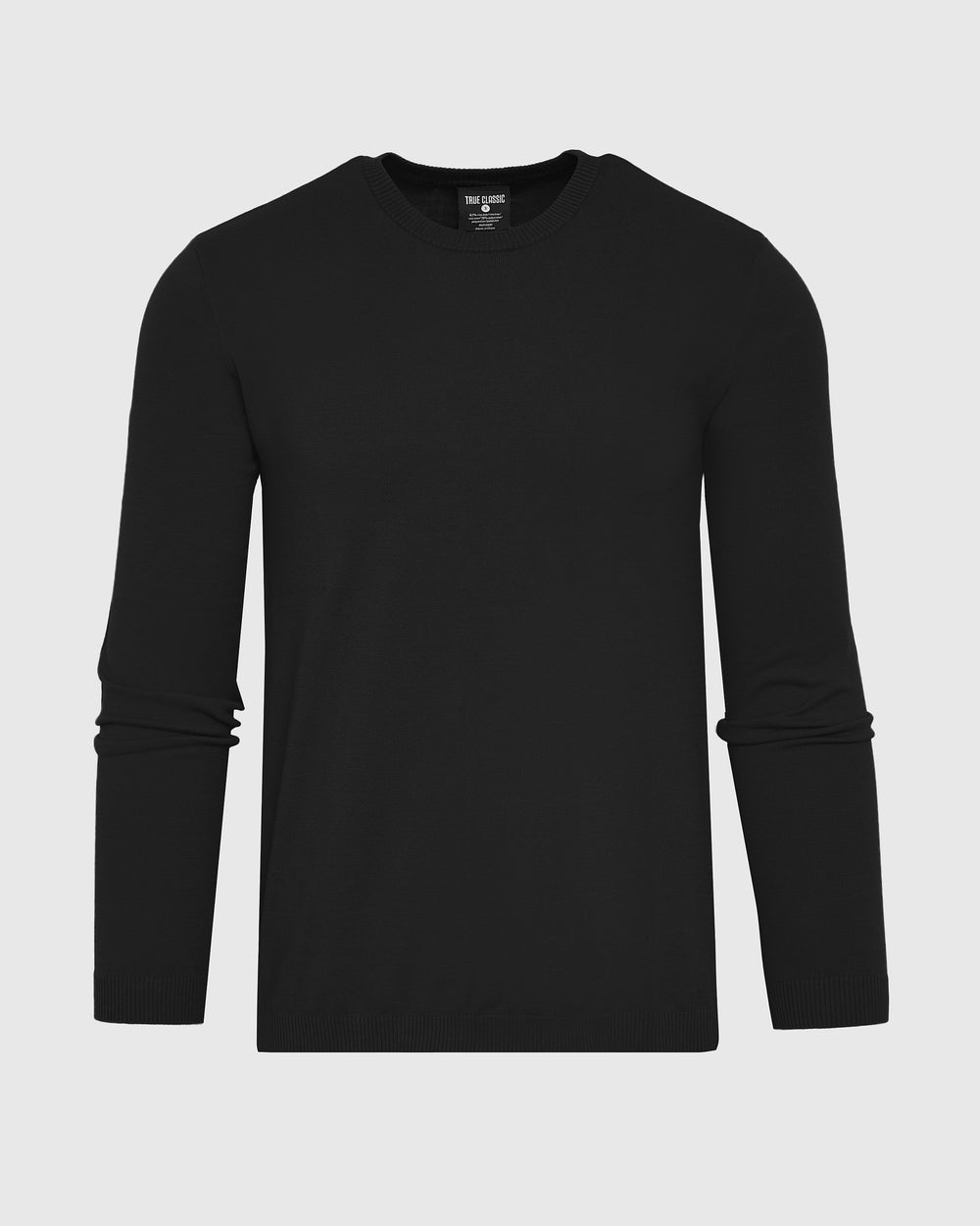 Black Dressy Crew Neck Sweater