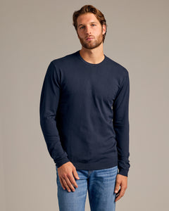 True ClassicNavy Dressy Crew Neck Sweater