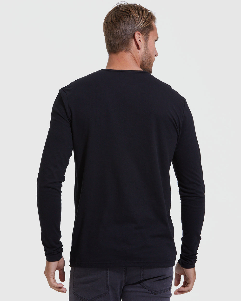 Mens Casual Slim Fit Henley Shirts Basic Long Sleeve Lightweight Tees  Classic Comfort Soft Regular Fit Sports T-Shirt