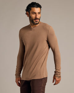 True ClassicDark Tones Waffle Long Sleeve Crew 3-Pack