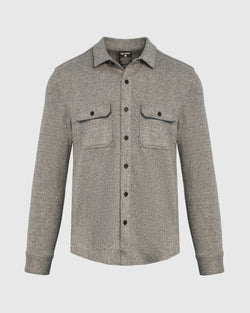 Light Heather Gray Shirt Jacket