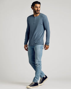 True ClassicFiord Waffle Long Sleeve Henley