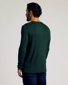 True ClassicKale Waffle Long Sleeve Henley