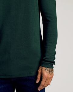 True ClassicKale Waffle Long Sleeve Henley