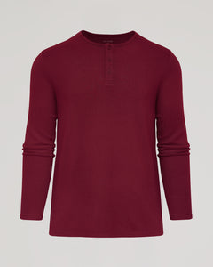 True ClassicPinot Waffle Long Sleeve Henley