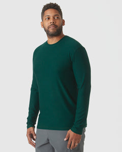 True ClassicEvergreen Heather Active Long Sleeve Crew T-Shirt