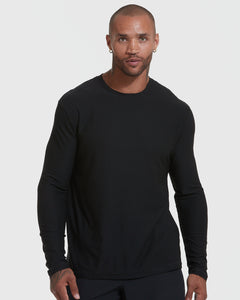 True ClassicGreen Stone Active Long Sleeve Crew and Jogger 3-Pack