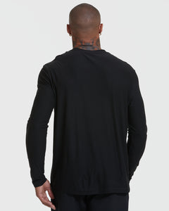 True ClassicBlack Active Long Sleeve Crew Neck T-Shirt