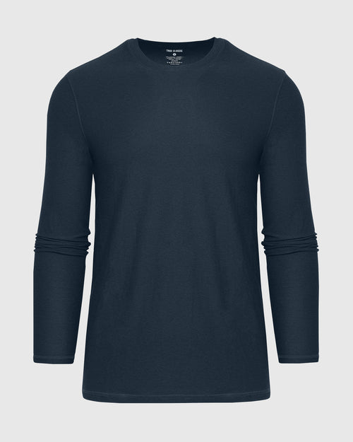 Dark Heather Fiord Active Long Sleeve Crew T-Shirt