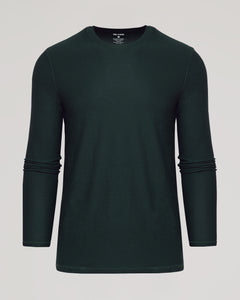 True ClassicDark Heather Forest Active Long Sleeve Crew T-Shirt