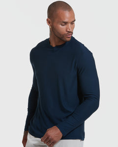 True ClassicNavy Active Long Sleeve Crew T-Shirt