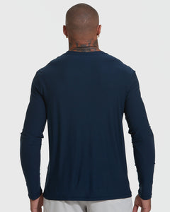 True ClassicNavy Active Long Sleeve Crew T-Shirt