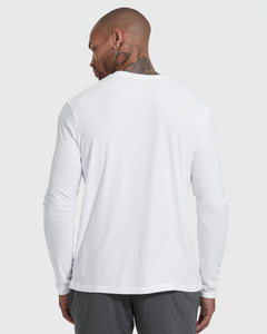 True ClassicWhite Active Long Sleeve Crew T-Shirt