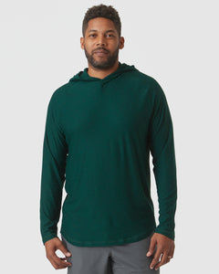 True ClassicHeather Evergreen & White Active Long Sleeve Hoodie 2-Pack