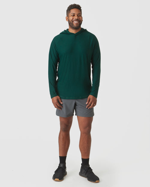 Evergreen Heather Active Hoodie