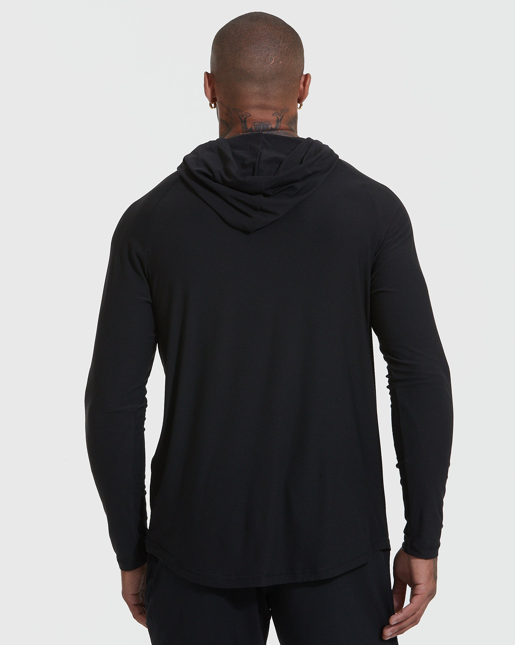 Black hoodie online top