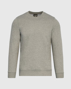 True ClassicMedium Heather Gray Fleece French Terry Pullover Crew Neck