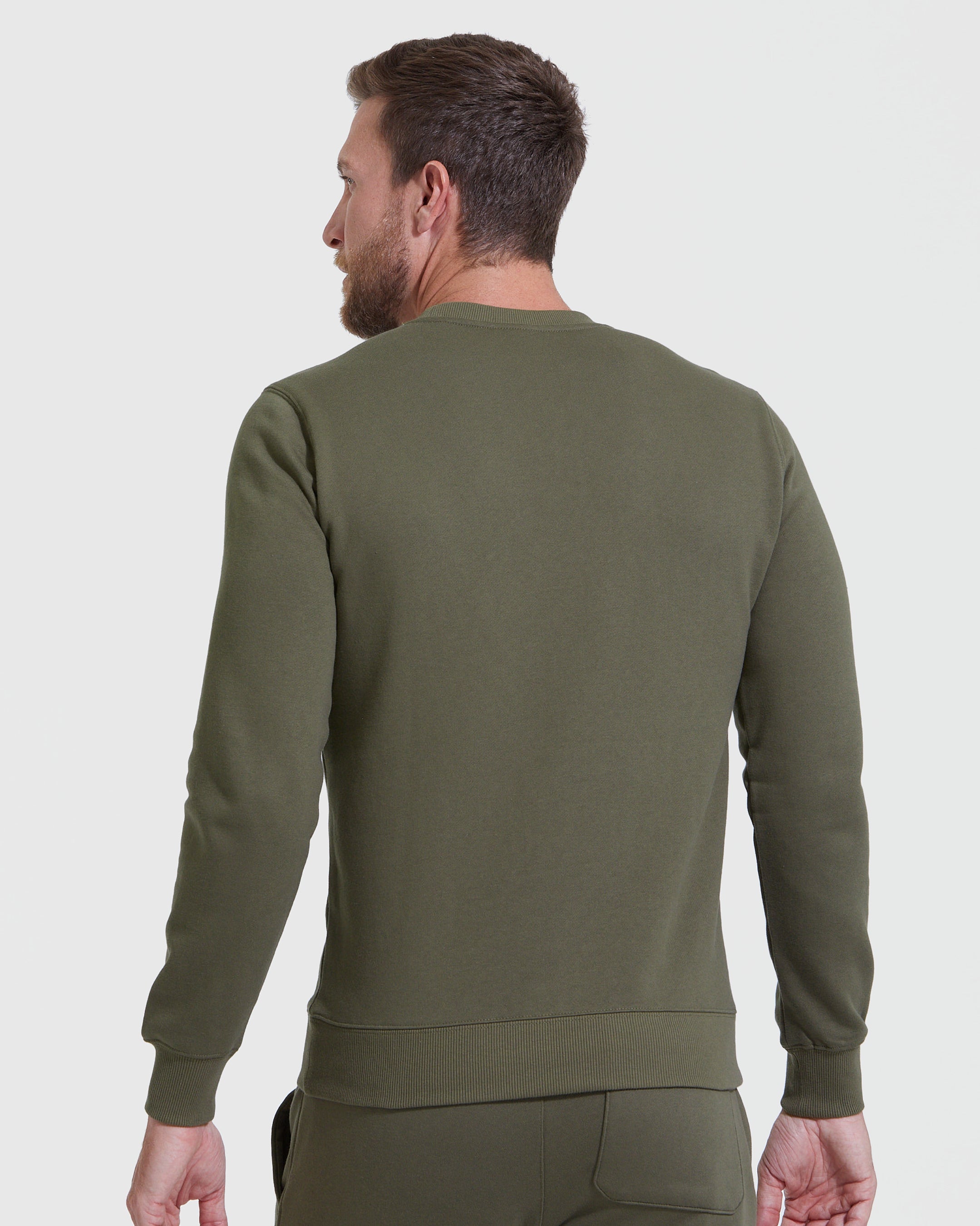 Military green best sale crew neck sweatshirt