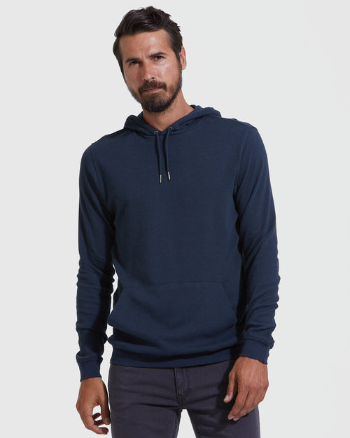 Navy & Heather Gray Waffle Hoodie 2-Pack