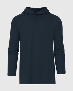 True ClassicNavy Hooded Long Sleeve T-Shirt