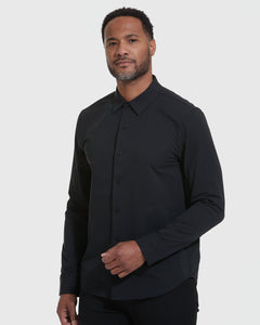 True ClassicLongsleeve-Shirt für Pendler in Schwarz