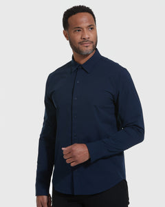 True ClassicNavy Commuter Long Sleeve Shirt